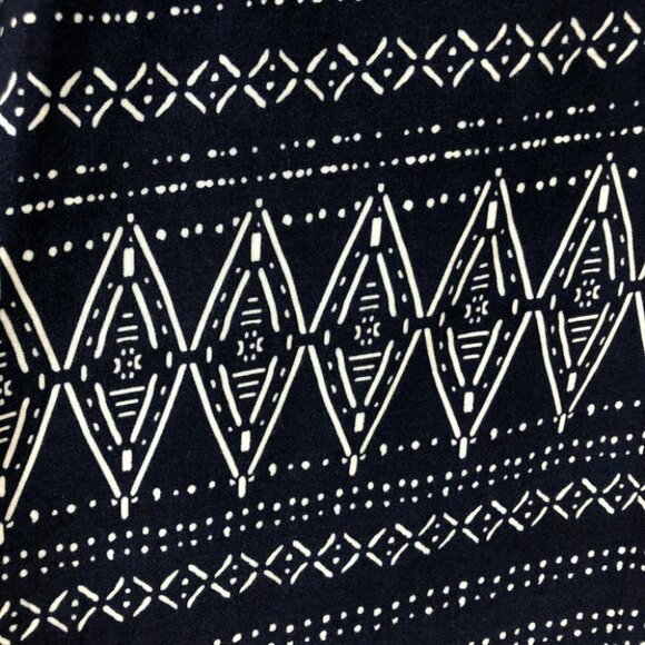 Vince Camuto Navy Ditsy Floral Liberty geometric Print ruffle midi dress S - Picture 12 of 16